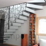 Escalier design suspendu, escalier metal design suspendu, escalier metal suspendu, Savenay, steel contemporain