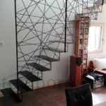 Escalier design suspendu, escalier metal design suspendu, escalier metal suspendu, Savenay, steel contemporain