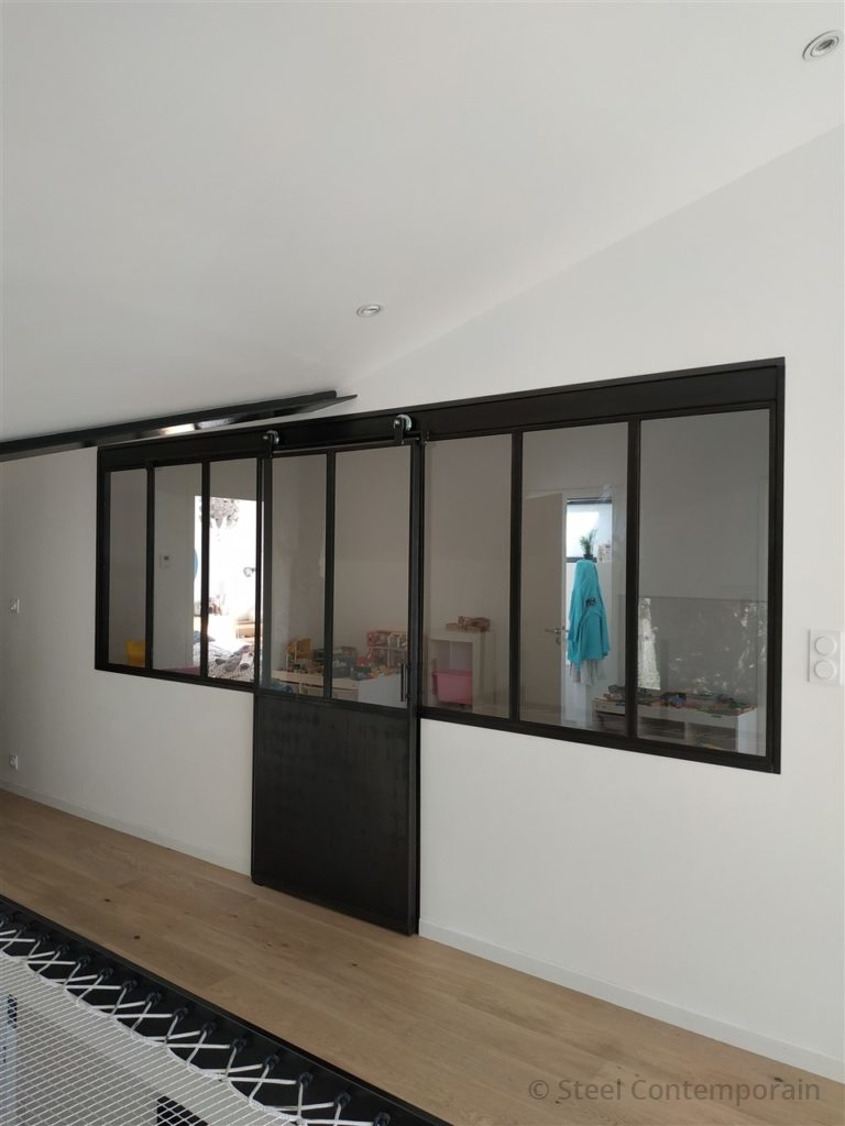 Verriere design métallique steel contemporain